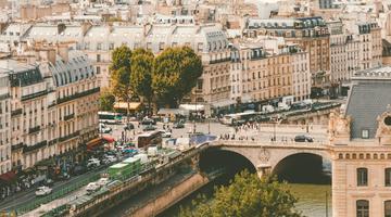 aerial view paris