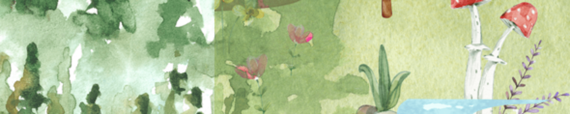 Illustration of a riverine landscape. 