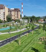 Replacement greenspace for the redevelopment of the old railway line