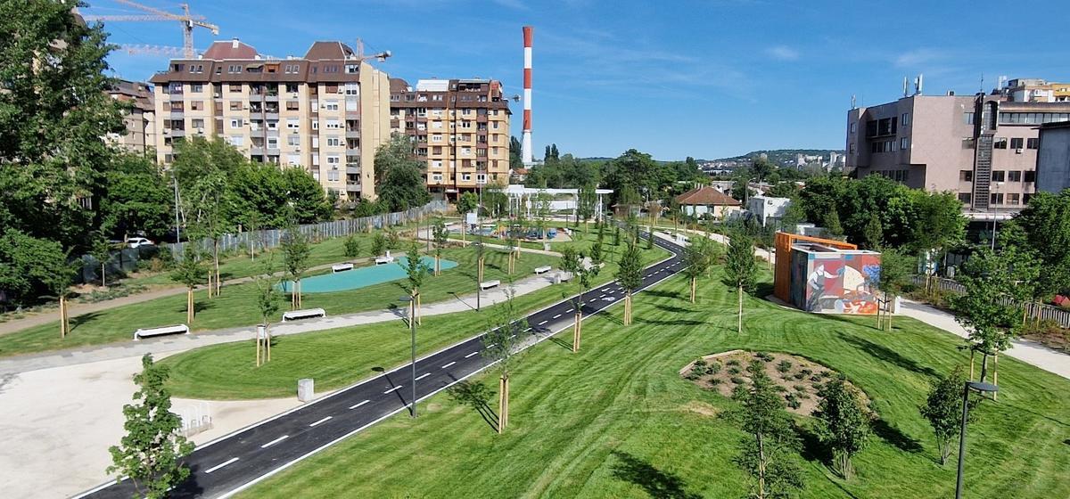 Replacement greenspace for the redevelopment of the old railway line